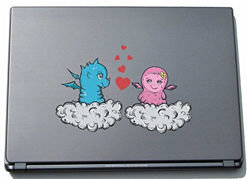Laptopaufkleber Laptopskin lovely046 - Süße Herzen - Engel - 150 mm Aufkleber Laptopaufkleber Laptopskin lovely046 - Süße Herzen - Engel - 150 mm Aufkleber von INDIGOS UG
