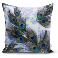 Clearance Pfau/Botanisch Tropisch Blatt Kissenbezug von pinklemonz