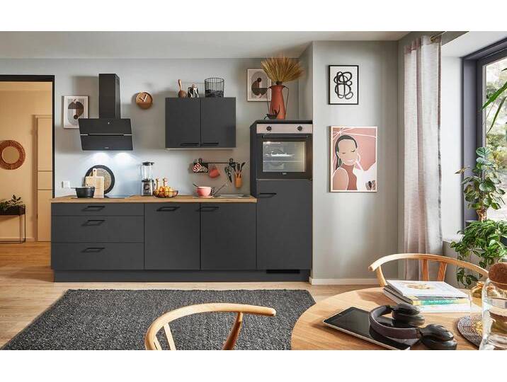 pino Küchenzeile Helsinki, individuell anpassbar, gratis Küchenplanung mit Profis, (Breite 250cm), vormontiert, wahlw. mit E-Geräten, Preis inkl. Lieferung von pino