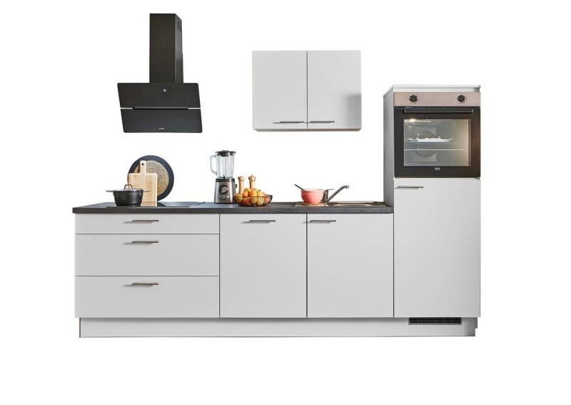 pino Küchenzeile Helsinki, individuell anpassbar, gratis Küchenplanung mit Profis, (Breite 250cm), vormontiert, wahlw. mit E-Geräten, Preis inkl. Lieferung & Montage von pino