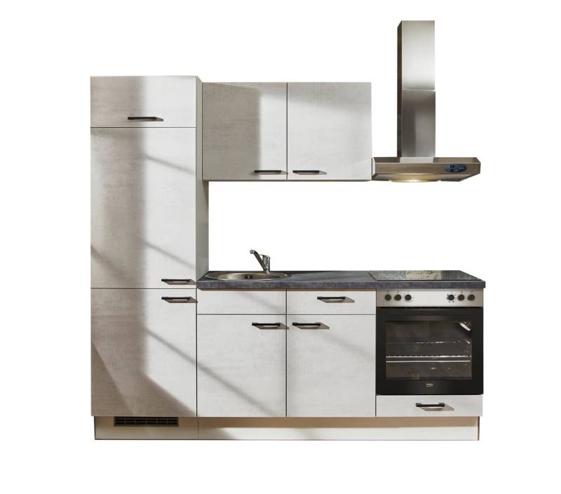 pino Küchenzeile Herlev, individuell anpassbar, gratis Küchenplanung mit Profis, (Breite 220cm), vormontiert, wahlw. mit E-Geräten, Preis inkl. Lieferung von pino