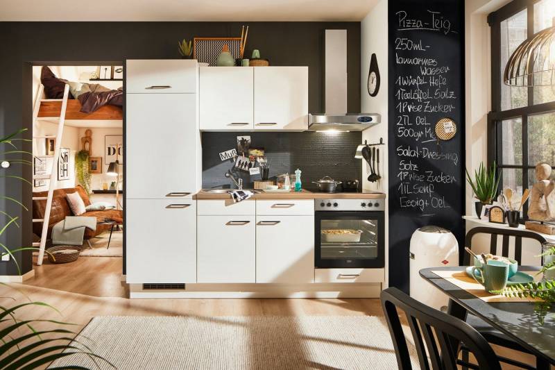 pino Küchenzeile Herlev, vormontiert, wahlw. mit E-Geräten, ergänzbar durch zusätzliche Module pino Küchenzeile Herlev, vormontiert, wahlw. mit E-Geräten, ergänzbar durch zusätzliche Module von pino