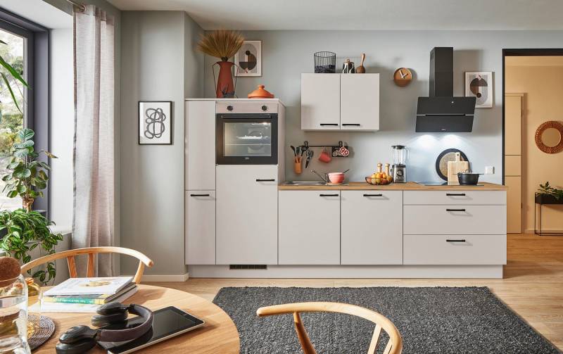 pino Küchenzeile Lund, individuell anpassbar, gratis Küchenplanung mit Profis, (Breite 280cm), vormontiert, wahlw. mit E-Geräten, Preis inkl. Lieferung & Montage von pino