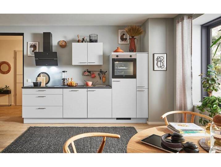 pino Küchenzeile Stockholm, individuell anpassbar, gratis Küchenplanung mit Profis, (Breite 280cm), vormontiert, wahlw. mit E-Geräten, Preis inkl. Lieferung von pino