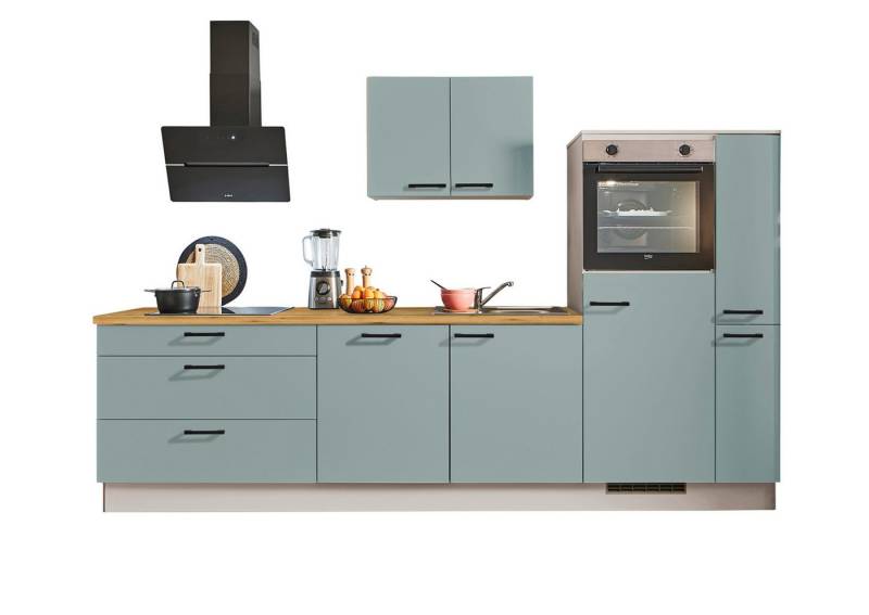 pino Küchenzeile Stockholm, individuell anpassbar, gratis Küchenplanung mit Profis, (Breite 280cm), vormontiert, wahlw. mit E-Geräten, Preis inkl. Lieferung von pino