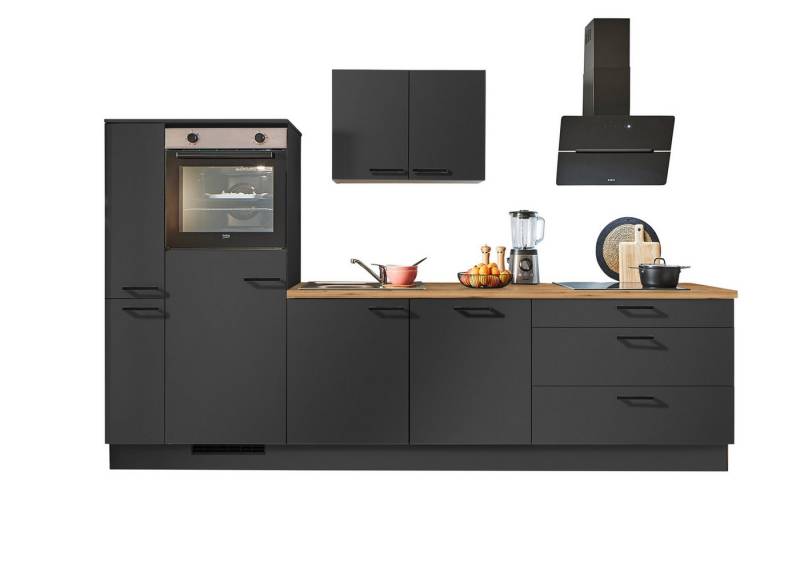 pino Küchenzeile Stockholm, individuell anpassbar, gratis Küchenplanung mit Profis, (Breite 280cm), vormontiert, wahlw. mit E-Geräten, Preis inkl. Lieferung & Montage von pino