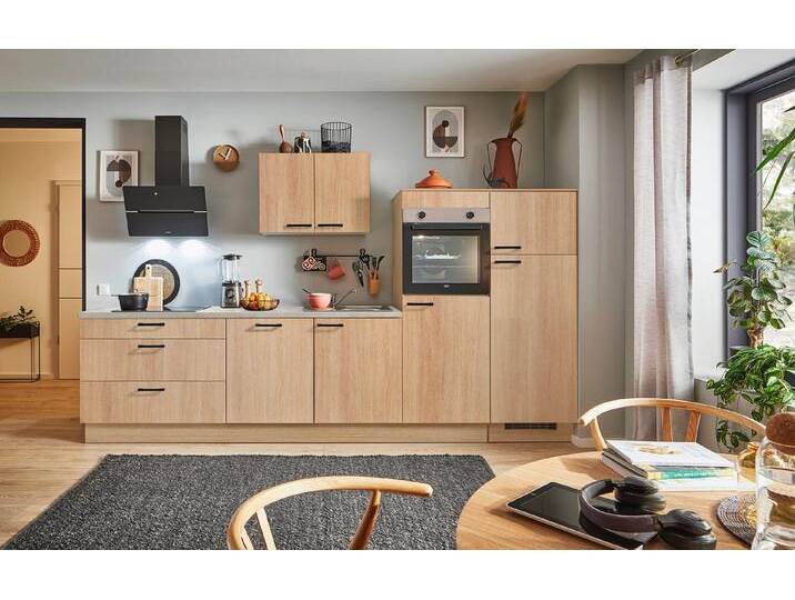 pino Küchenzeile Veas, individuell anpassbar, gratis Küchenplanung mit Profis, (Breite 310cm), vormontiert, wahlw. mit E-Geräten, Preis inkl. Lieferung von pino