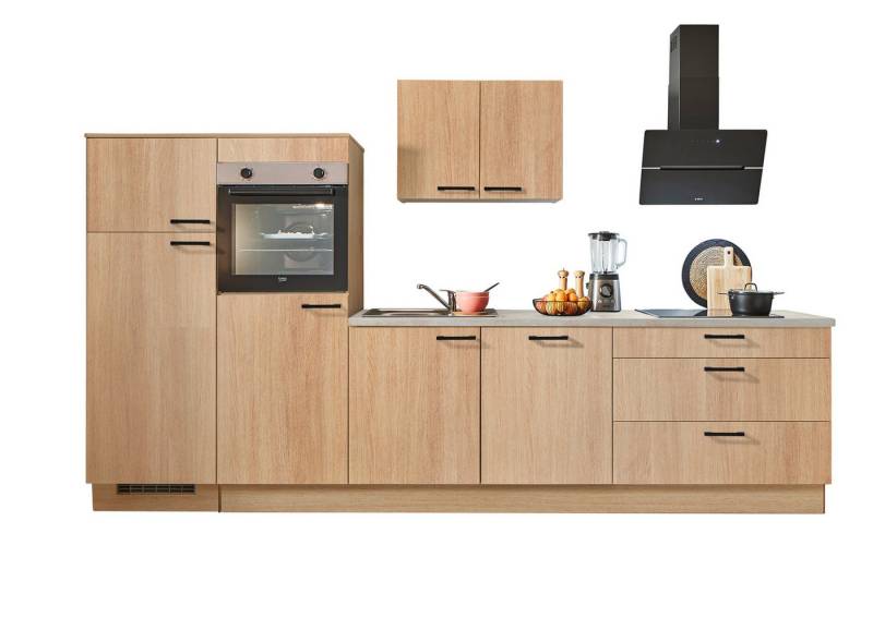 pino Küchenzeile Veas, individuell anpassbar, gratis Küchenplanung mit Profis, (Breite 310cm), vormontiert, wahlw. mit E-Geräten, Preis inkl. Lieferung von pino