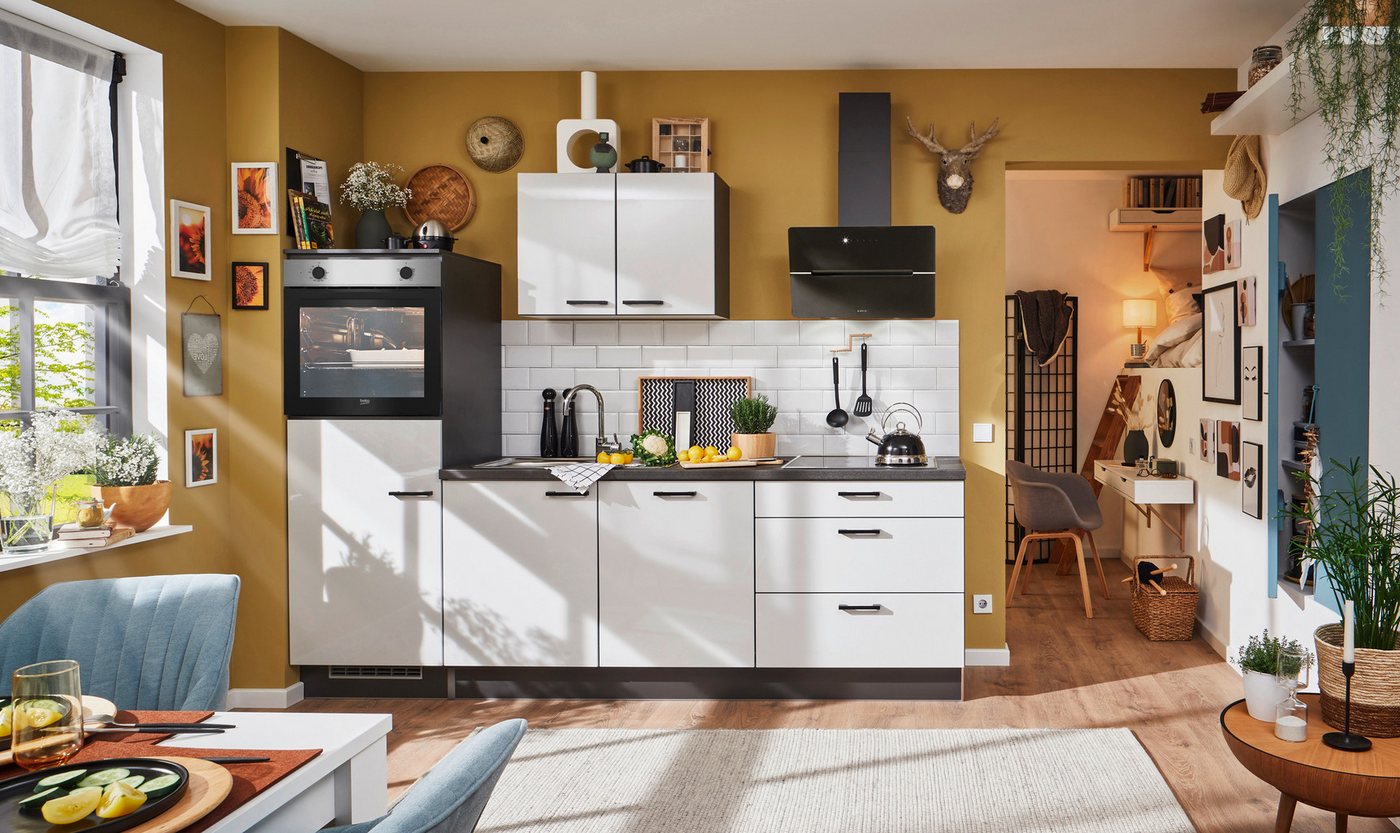 pino Küchenzeile Visby, individuell anpassbar, gratis Küchenplanung mit Profis, (Breite 260cm), vormontiert, wahlw. mit E-Geräten, Preis inkl. Lieferung pino Küchenzeile Visby, individuell anpassbar, gratis Küchenplanung mit Profis, (Breite 260cm), vormontiert, wahlw. mit E-Geräten, Preis inkl. Lieferung von pino