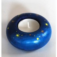 Teelichthalter Bemalt Mit Sternen von pinselstrichonline