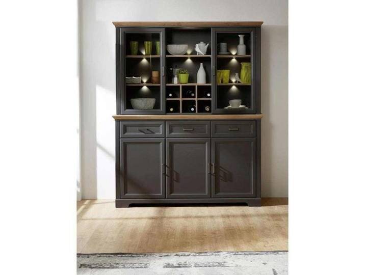 Innostyle Jasmin Buffet mit Beleuchtung 2-tlg. Dunkelgrau von piolo