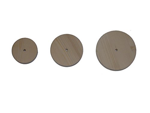 pipano Holzscheibe rund Fichte 18 mm dick, Durchmesser 7, 9 oder 11 cm (7 cm Durchmesser) von pipano