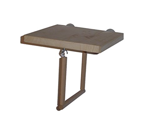 pipano Sitzbrett 20 x 20 cm mit Vogelschaukel 12 mm für Vogelkäfig, Wellensittich, SV12 von pipano
