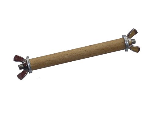 pipano Sitzstange 30-39,5 cm lang, Durchmesser 12 mm, Holz Buche, Vogelstange Wellensittich, S12 (30 cm lang) von pipano
