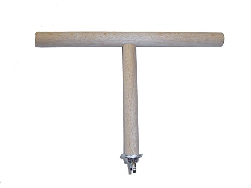 pipano T Sitzstange 20 cm breit, Durchmesser 14 mm, Buche Holz, Anflugstange für Vogelkäfig, Wellensttich, T201014 von pipano