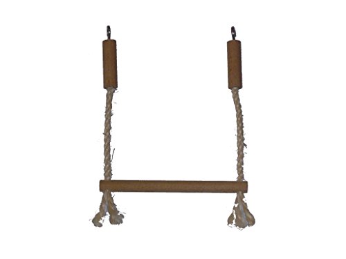 pipano Vogelschaukel 15 cm, Ø 12 mm Sisal 5 mm für Vogelkäfig, Schaukel, Wellensittich, VSH12 von pipano