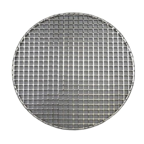 pipisweet Glatter Grill, 16,5–60 cm, rund, SS304 Edelstahl, quadratisches Loch, Grill, Grill, Grill, Grill, Grill, zum Kochen von Fisch, Fleisch, Braten (60 cm) von pipisweet