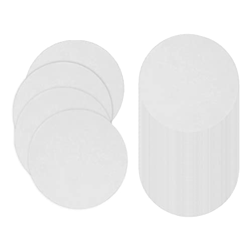 100 Stück Keramikfaser-Papier – Hochtemperatur-Isolierplatten für Glasschmelzung, Mikrowellenofen, Ofen, Dichtung (70 mm), 898 °C hitzebeständig von pistro