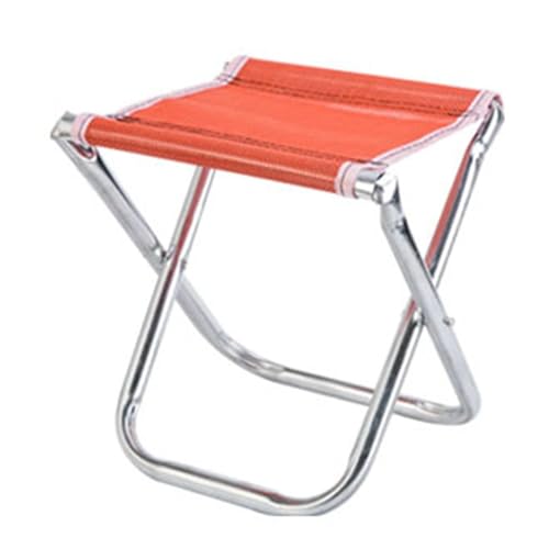 Camping-Klapphocker, Strandhocker, Fußstütze, Fußhocker, Sattelstuhl, faltbarer Fußhocker für Park, Reisen, Grillen, Rasen, Stil B von pistro
