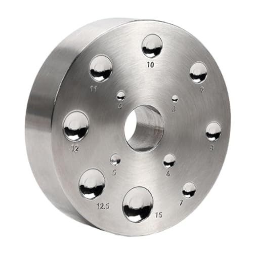 Dapping Doming Block Leder Nieten Setter Basis Edelstahl Bastelwerkzeug zum Nähen von Knöpfen Kleidung Zubehör - rund Dapping Doming Block Leder Nieten Setter Basis Edelstahl Bastelwerkzeug zum Nähen von Knöpfen Kleidung Zubehör - rund von pistro
