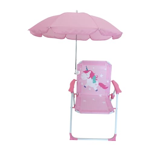 Faltbarer Campingstuhl für Kinder, mit Regenschirm, Rucksackreisen, Sitz für Hinterhof, Picknick, Grillen, Wandern, Outdoor-Aktivitäten von pistro
