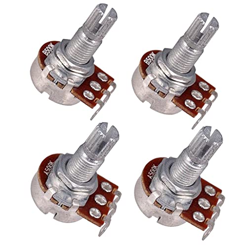 Gitarren-Potentiometer Audio POTS A500K & B500K OHM Ersatz für E-Gitarre 4 Stück Gitarren-Potentiometer Audio POTS A500K & B500K OHM Ersatz für E-Gitarre 4 Stück von pistro