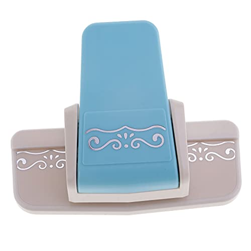 Großer Papierrandstempel Präge Cutter Karten Markierungs Scrapbooking Werkzeug 4 Muster ABS Legierung- Blau von pistro