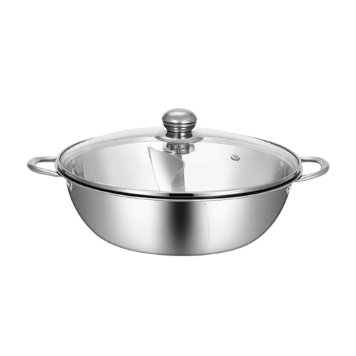 Hochwertiger Edelstahl-Topf mit Fächern und Deckel, 30 cm, 2 Fächer, 30 cm, 2 Fächer optional von pistro