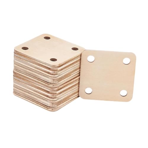 Holzwebereikarten-Set, Tablet-Webkarten, 5,1 x 5,1 cm, handgefertigte Holzkarten, 4 Löcher, für Bastelarbeiten, Tapisserie, Bastelwerkzeug, 12 Stück Holzwebereikarten-Set, Tablet-Webkarten, 5,1 x 5,1 cm, handgefertigte Holzkarten, 4 Löcher, für Bastelarbeiten, Tapisserie, Bastelwerkzeug, 12 Stück von pistro