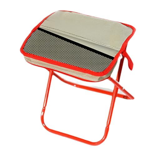Klapphocker Campinghocker Angelstuhl Fußhocker Falthocker Oxford Gewebe Stahlrahmen 24x27x27 cm Tragbar für Wandern Angeln Picknicks- Rot Klapphocker Campinghocker Angelstuhl Fußhocker Falthocker Oxford Gewebe Stahlrahmen 24x27x27 cm Tragbar für Wandern Angeln Picknicks- Rot von pistro