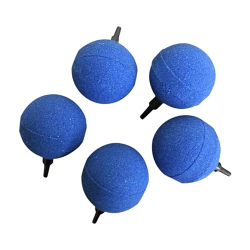 Kugelbelüfter 50 mm, für kontinuierliches Sprudeln in Aquarien und Teichen, Blau, 5 Stück Kugelbelüfter 50 mm, für kontinuierliches Sprudeln in Aquarien und Teichen, Blau, 5 Stück von pistro