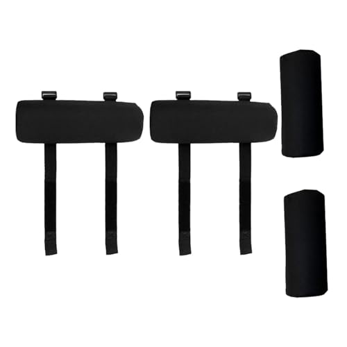 Loungesessel Armlehne Pads und Fußstütze Set mit 2 Armkissen und 2 Fußpolster für Klappliege Outdoor Strandkorb von pistro