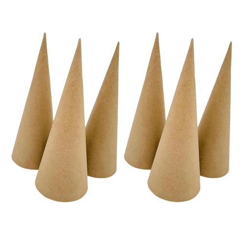 Pappmaché-Zapfen, 20 cm, 6 Stück Pappmaché-Zapfen, 20 cm, 6 Stück von pistro