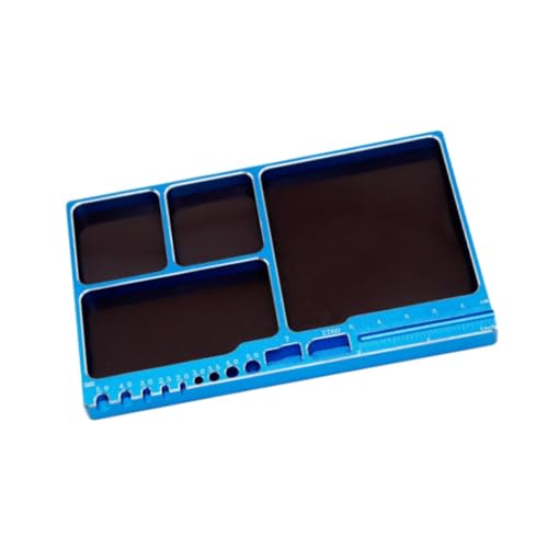 Schrauben-Organizer, Ablageschale, Schublade, 1/8/10/12/18, RC-Modell, Boot, Werkzeugkasten, Trennwände für Muttern, Blau Schrauben-Organizer, Ablageschale, Schublade, 1/8/10/12/18, RC-Modell, Boot, Werkzeugkasten, Trennwände für Muttern, Blau von pistro