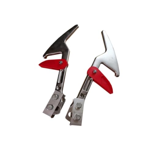 Set mit 2 Verlängerungssprossen-Schlössern für Leiter-Ersatzteile, Aluminiumlegierung, 14 x 7 cm, große Sprossenschlösser von pistro