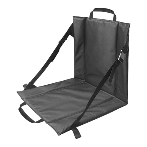 Strand-Klappstuhl mit Rückenlehne, Faltbarer Bodenstuhl Tribünenkissen, Tragbare Strandliege Campingstuhl für Picknick Garten Wandern, Grün 38x68x40- Null von pistro