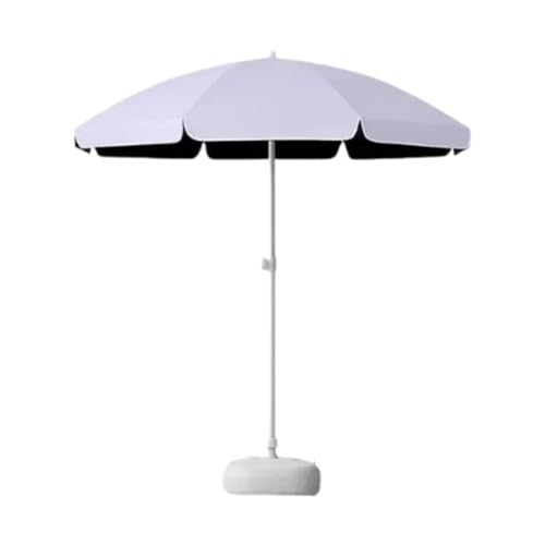 Strandschirm mit Baldachin und Sockel, 155 x 170 cm, Terrassenschirm für Picknick, Camping, Garten, Strand, Violett Strandschirm mit Baldachin und Sockel, 155 x 170 cm, Terrassenschirm für Picknick, Camping, Garten, Strand, Violett von pistro