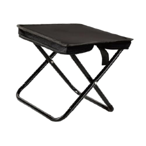 Tragbarer Klapphocker, kompakter Campingstuhl mit Reißverschluss, Handtasche, leichter Outdoor-Sitz für Reisen, Angeln, Konzert, Schwarz, 28,5 x 26,5 x 27 cm Tragbarer Klapphocker, kompakter Campingstuhl mit Reißverschluss, Handtasche, leichter Outdoor-Sitz für Reisen, Angeln, Konzert, Schwarz, 28,5 x 26,5 x 27 cm von pistro