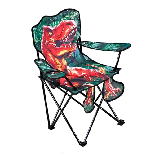 pistro Klappbarer Campingstuhl, leicht, kompakt, Outdoor-Arm-Sportsitz für Strand, Jungen und Teenager, mit Getränkehalter, 38 x 38 x 71 cm von pistro