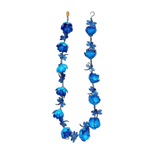 pistro Regenkette mit Lotusschalen, dekorative Dachrinnen-Ablaufkette, Wassersammler für Pavillons, Vordächer, Gärten, 2,4 m pistro Regenkette mit Lotusschalen, dekorative Dachrinnen-Ablaufkette, Wassersammler für Pavillons, Vordächer, Gärten, 2,4 m von pistro