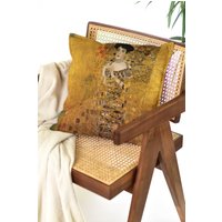 Gustav Klimt Dekokissenbezug Mit Frau in Gold Malerei Kissenbezug | Cottagecore Dekor Jugendstil 14x14" 18x18" von pitex