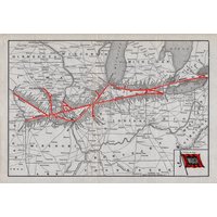 1924 Antike Wabash Eisenbahn Karte Vintage Galerie Wanddekoration Geburtstagsgeschenk Für Vater 2182 von plaindealing