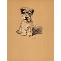 2Er Set Lucy Dawson Foxterrier Druck Wand Kunst Dekor 2 Drucke 1937 Illustration Galerie Wandkunst Geschenk Zum Geburtstag 4484 von plaindealing