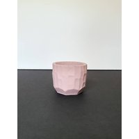 Kleiner Rosa Betontopf // Mini Übertopf Für Sukkulenten Beton von planetpaxhomeandgift