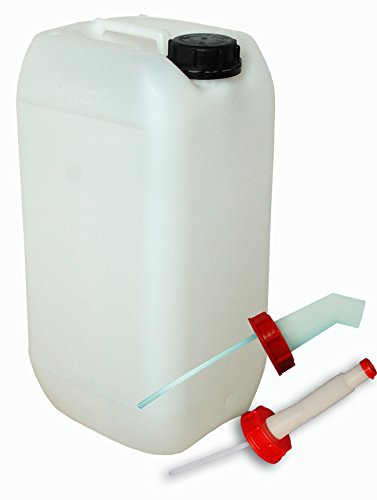 Wilai 15 Liter Kanister Natur mit Schnellausgießer und flexiblen Ausgießer (DIN 61) von Wilai