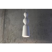 Gips Pendelleuchte | Skulpturale Moderne von plasterstudiolt