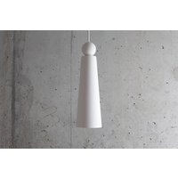 Gipsanhänger Licht | Skulpturale Pendelleuchte Moderne Gips von plasterstudiolt