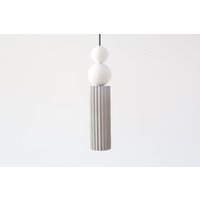 Pendelleuchte Aus Beton | Zylinderanhänger Licht Kronleuchter Zylinder Moderne von plasterstudiolt