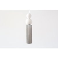 Pendelleuchte Aus Beton | Zylinderanhänger Licht Kronleuchter Zylinder Moderne von plasterstudiolt