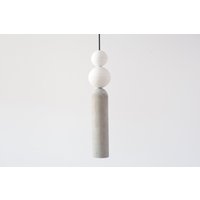 Pendelleuchte Aus Beton | Zylinderanhänger Licht Kronleuchter Zylinder von plasterstudiolt